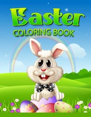 Easter Coloring Book: A Fun Activity Big Easy Easter Eggs Coloring Book for Toddlers and Preschoolers Easter Day Coloring Word search Scissors Skill
