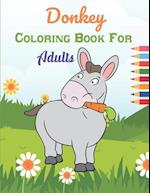 Donkey Coloring Book For Adults