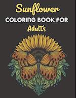 Sunflower Coloring Book For Adults