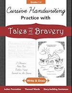 Cursive Handwriting Practice with Tales and Legends Grades 1-4: Write and Draw Letters, Words, Story-building Sentences 