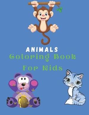 Animals Coloring Book For Kids : Coloring Pages High-Quality (100 Pages)