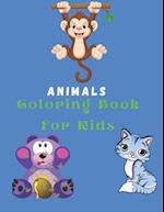 Animals Coloring Book For Kids : Coloring Pages High-Quality (100 Pages) 