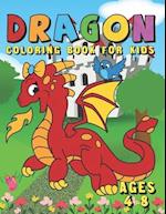 Dragon Coloring Book For Kids Ages 4-8