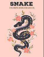 Snake Coloring Book For Adults