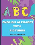 English alphabet book with pictures for 3-5 year olds