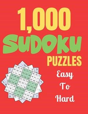 1,000 SUDOKU PUZZLES Easy To Hard