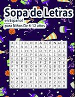 Sopa de Letras en Español para Niños De 6-12 años