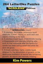 264 LetterOku Puzzles "ACROLEINS" Edition: Letter Sudoku Brain Health 