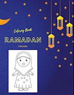 Ramadan Coloring Book For Kids: Easy & Fun Coloring Pages for Kids - Perfect Gift for Young Children Preschool and Toddlers to Celebrate the Holy Mont
