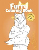 Furry Coloring Book: 25 Illustrations of Cute and Funny Fursonas for Kids, Teens, Pet Lovers and the Furry Fandom to Color 