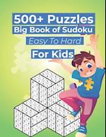 500+ Puzzles Big Book of Sudoku Easy To Hard For Kids