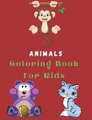 Animals Coloring Book For Kids : Coloring Pages For Kids / Best Gift (100 Pages)