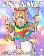Monkey Coloring Book for Kids Ages 3-8: Fun, Cute and Unique Coloring Pages for Girls and Boys with Beautiful Monkeys Illustrations 