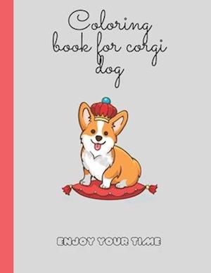 colouring book for corgi dog