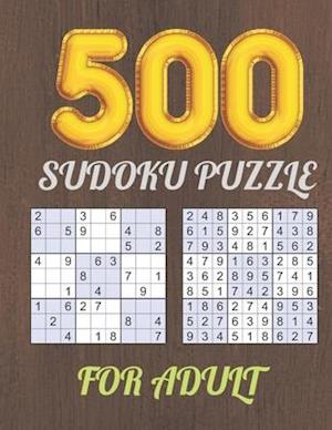 500 Sudoku Puzzle for Adult