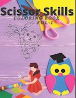 Scissor Skills Coloring Book Vol-1