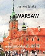 Warsaw: watercolor digital painting 