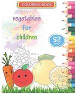Coloring book vegetables For children