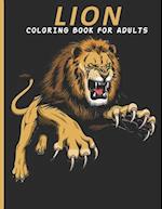 Lion Coloring Book For Adults
