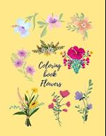 Coloring book Flowers: for girls 