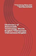 Dictionary of Automobile Technology Words English/Vietnamese Vietnamese/English 