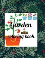 Garden coloring book: A Coloring Book of 35 Unique garden Coe Stress relief Book Designs Paperback 