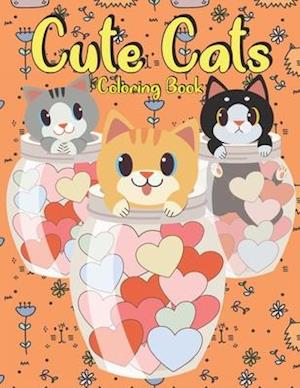 Cute Cats Coloring Book : for kids to color 30 cats drawing . the perfect gift for children