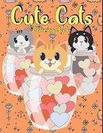 Cute Cats Coloring Book : for kids to color 30 cats drawing . the perfect gift for children 