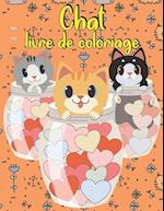 Chat livre de coloriage