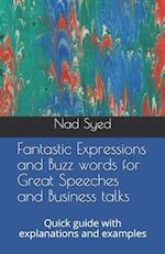 Fantastic Expressions and Buzz words for Great Speeches and Business talks: Quick guide with explanations and examples 