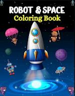 ROBOT & SPACE Coloring Book