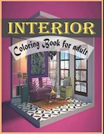 Interior Coloring Book For Adult