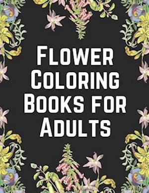 Flower Coloring Books for Adults