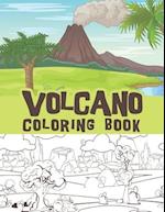 Volcano coloring book: Volcano eruption, Magma, Lava illustrations, volcanoes exploding and outdoor scenes 