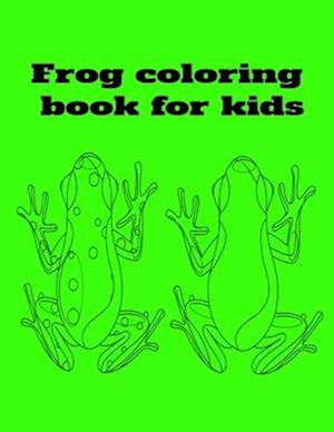 Frog coloring book for kids