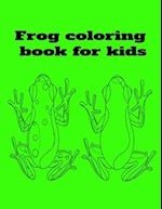 Frog coloring book for kids