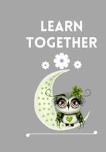 Learn Together : Coloring Images & Learn 100 Words + Quick Quiz + Calm Colouring For Kids 
