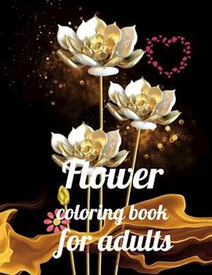 Flower coloring book for adults: A Coloring Book of 35 Unique beautiful flower Coe Stress relief Book Designs Paperback