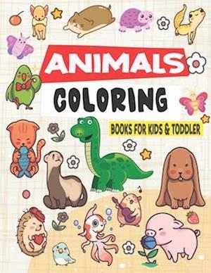 Animal Coloring Book for Kids & Toddlers