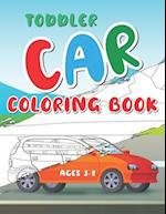 Toddler Car Coloring Book Ages 3-8