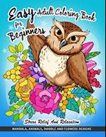 Easy Adult Coloring Book for Beginners