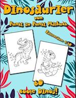 Dinosaurier Punkt zu Punkt Malbuch