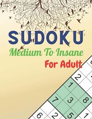 SUDOKU Medium To Insane For Adult