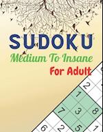 SUDOKU Medium To Insane For Adult