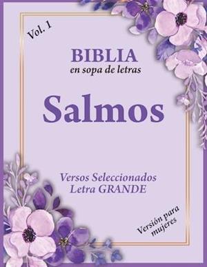 Biblia en Sopa de Letras Versos Seleccionados Letra Grande Versión para mujeres Vol.1