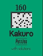 160 Kakuro Puzzles with solutions on Mint background