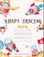 Shape Tracing Book For Preschoolers: Workbook with unicorn coloring pages for young learners 