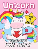 Unicorn Coloring Book for girls ages 3 and up