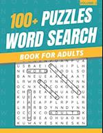100+ Puzzles Word Search Book For Adults: Word Search Puzzles Book For Adults & Seniors (Volume: 2) 