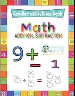 Math Addition and Subtraction: Fun Beginner Math Learning. Addition and Subtraction For Toddlers Aged 4-8 With Fun Fruit to Color to Make Learning Fun